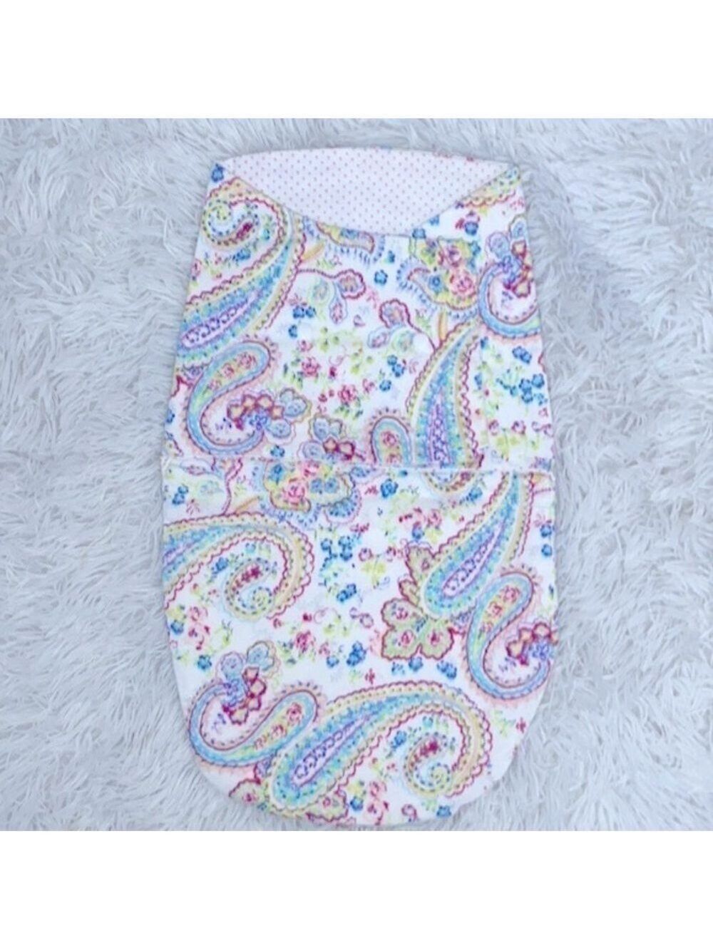 Handmade flannel new born baby swaddle